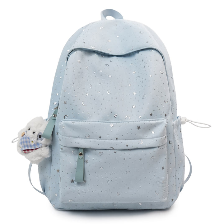 Backpack with Sparkling Stars and Modern Details Bowlift