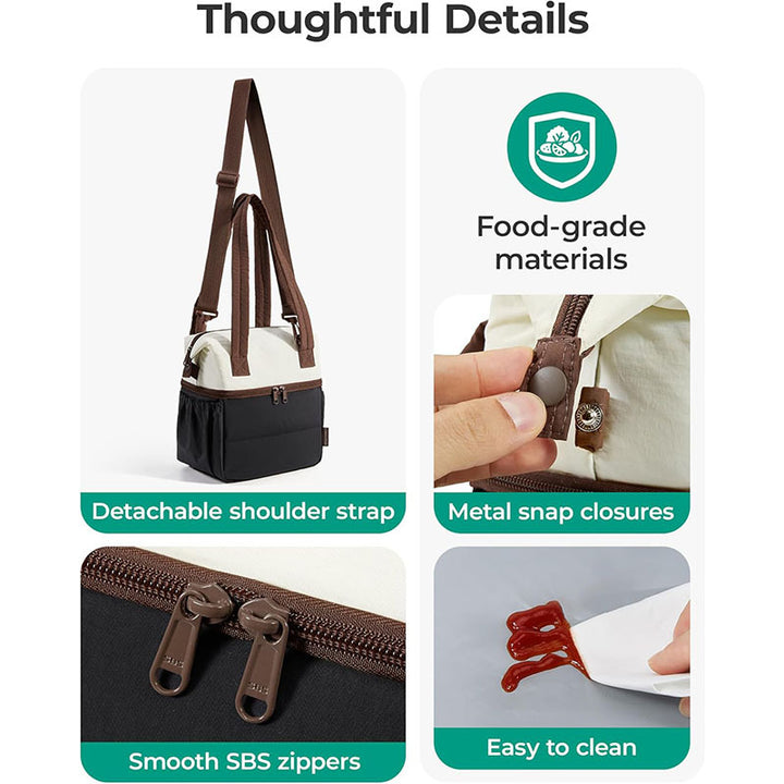 Insulated everyday bag with practical inner compartments Bowlift