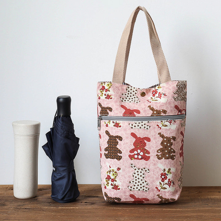 Stylish Cat-Themed Tote Bag Bowlift