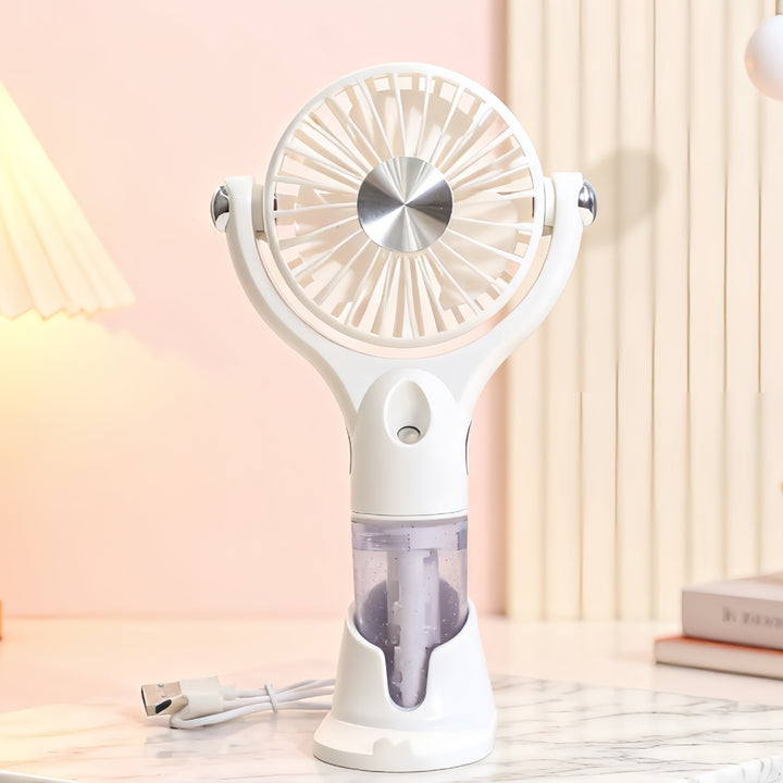 Portable USB fan with water spray function Bowlift