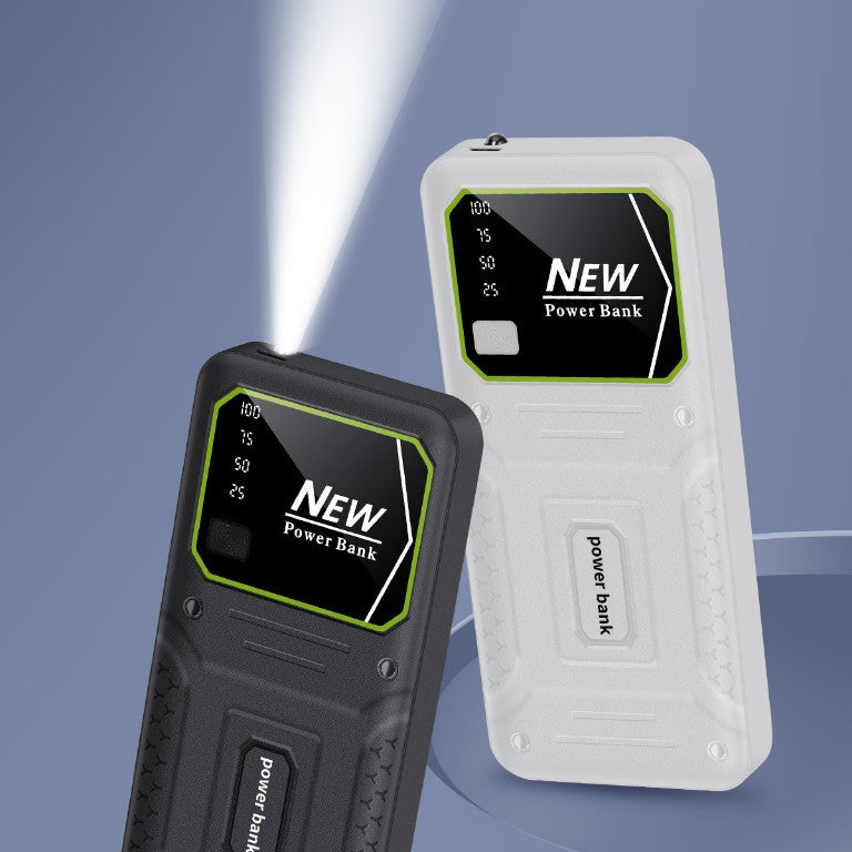 Robust power bank with precise digital charge level indicator Bowlift