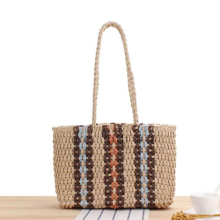 Beach bag in elegant woven style Bowlift