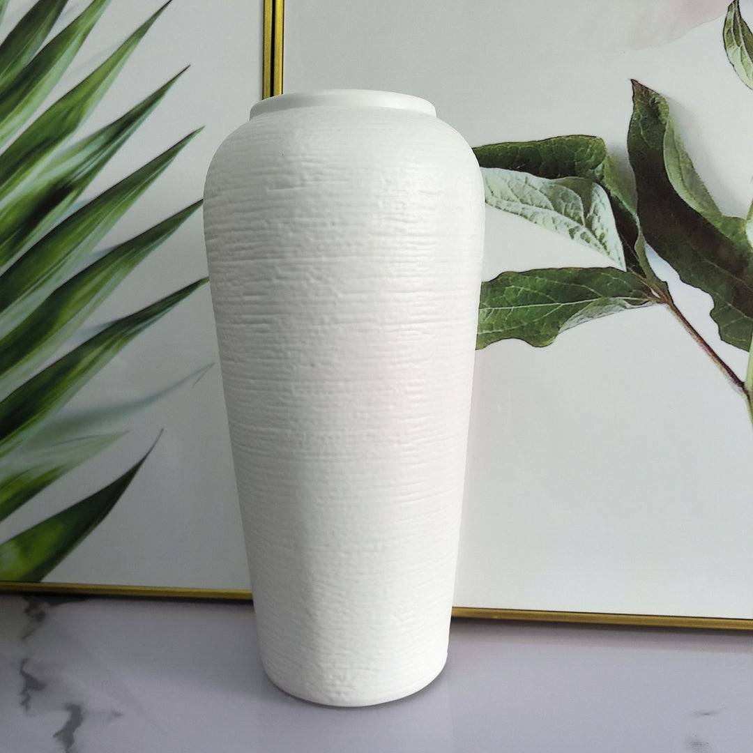 Elegant Textured Ceramic Vase Bowlift