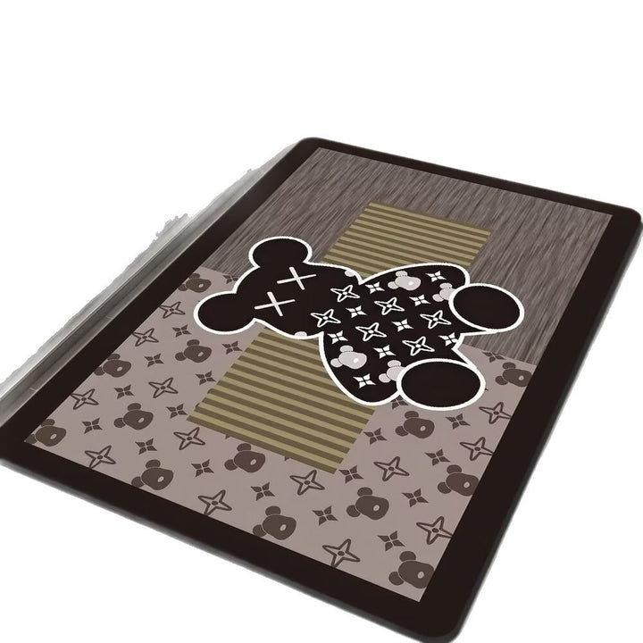 Geometric Hexagonal Pattern Bath Mat Bowlift