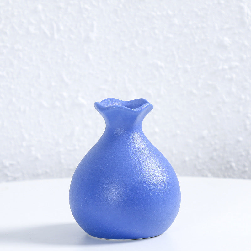 Unique Curved Ceramic Flower Vase Bowlift