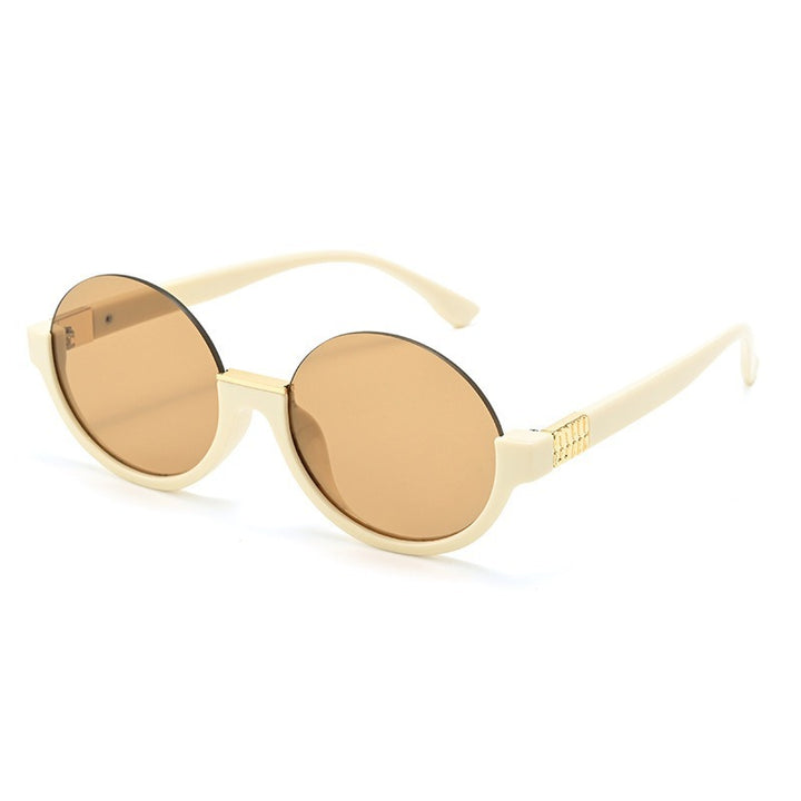 Women’s modern round sunglasses with elegant accents and UV protection Bowlift