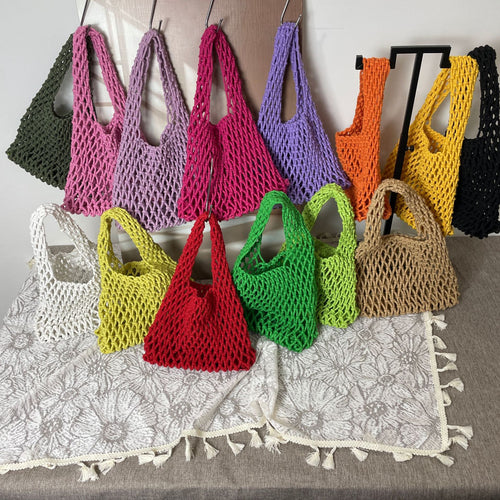 Hand-knotted tote bag with unique design Bowlift