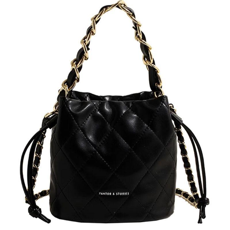 Quilted Mini Bucket Handbag Bowlift