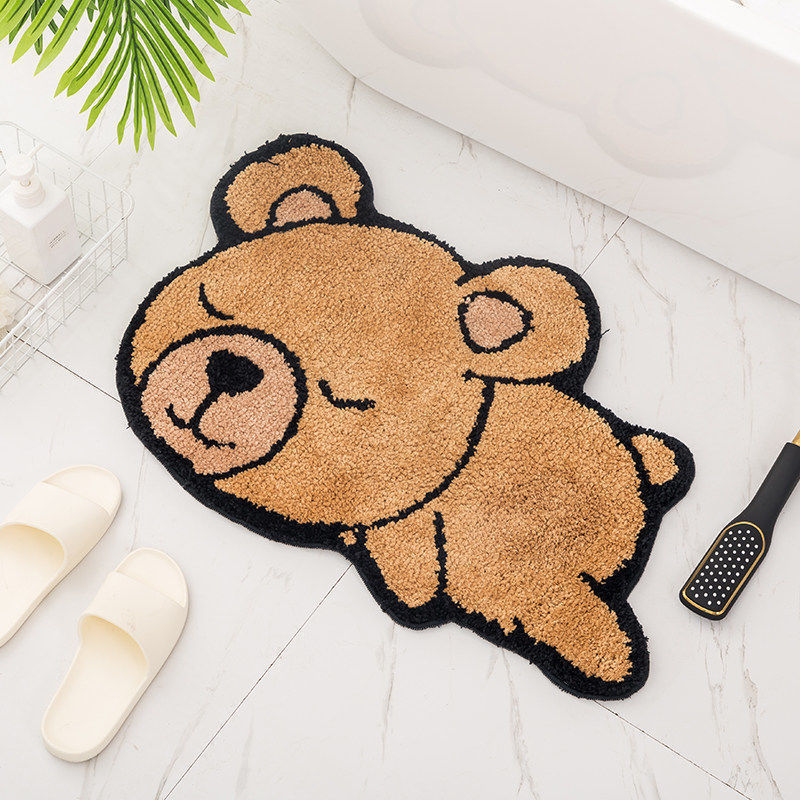 Cartoon Cat Shaped Bath Mat Bowlift