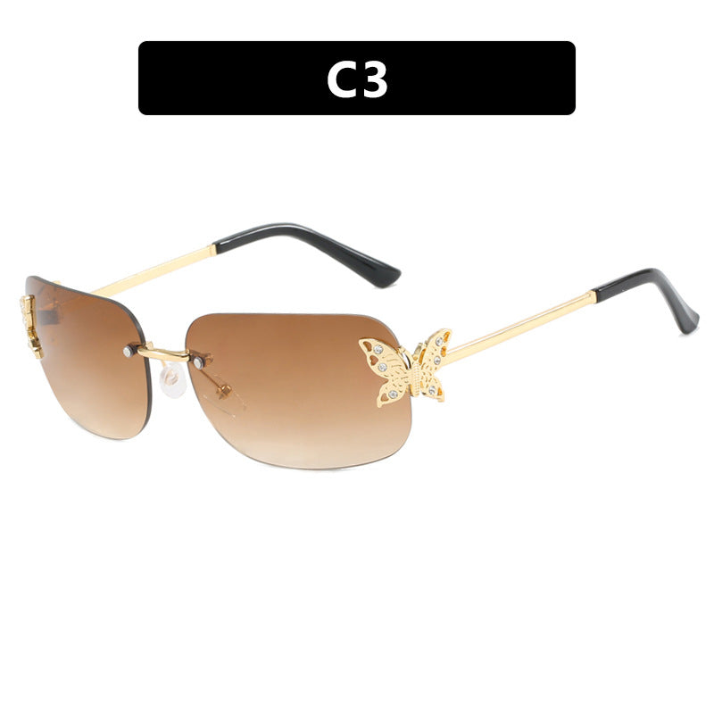 Ladies fashionable sunglasses with delicate butterfly design and protective lenses Bowlift