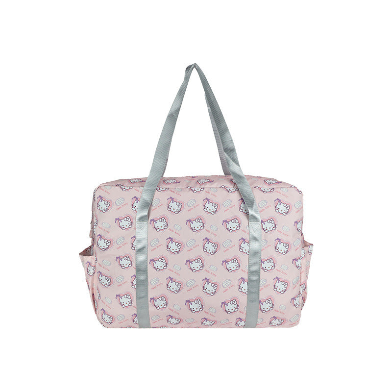 Playful Patterned Overnight Tote Bag Bowlift