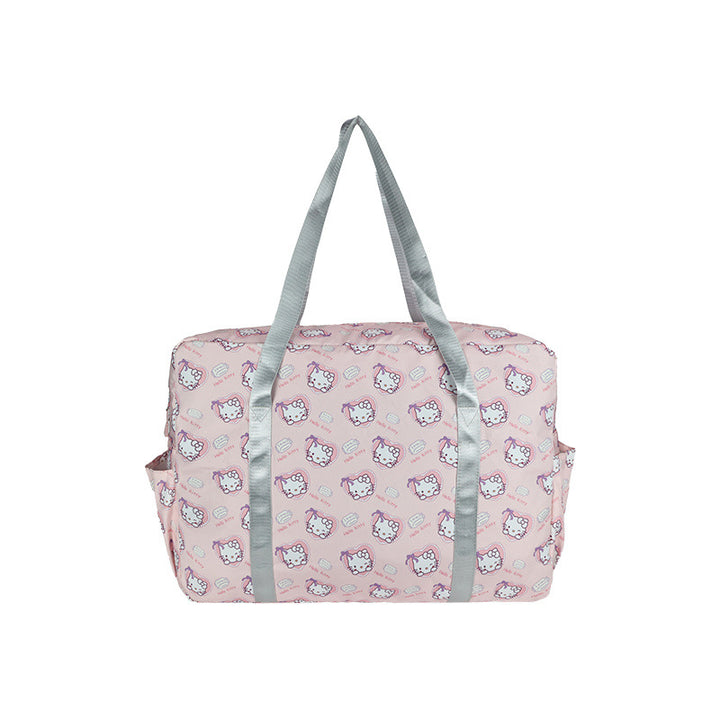 Playful Patterned Overnight Tote Bag Bowlift