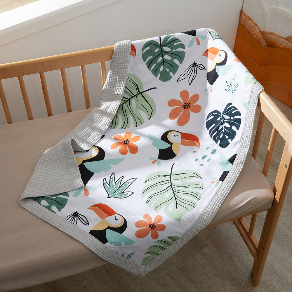 Floral Patterned Baby Blanket Bowlift