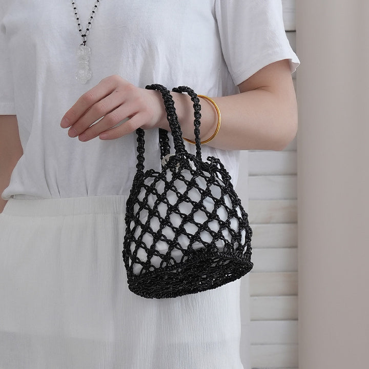 Net shopping bag with braided design Bowlift