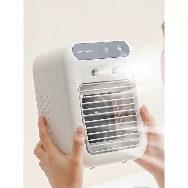 Unisex One Size Compact Desktop Micro Air Cooler with Top Fill Water Reservoir Removable Filter and Adjustable Louvers Bowlift