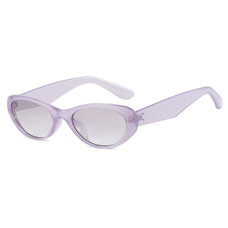 Women's fashionable Cat-Eye sunglasses with high-quality plastic frame and UV protection Bowlift