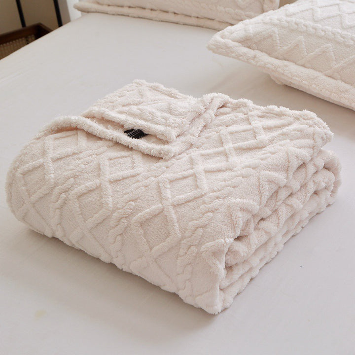 Textured Decorative Throw Blanket Bowlift