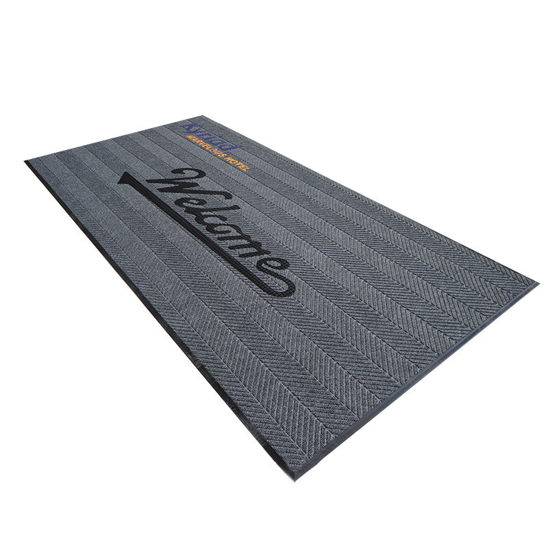 Herringbone Design Entrance Mat Bowlift
