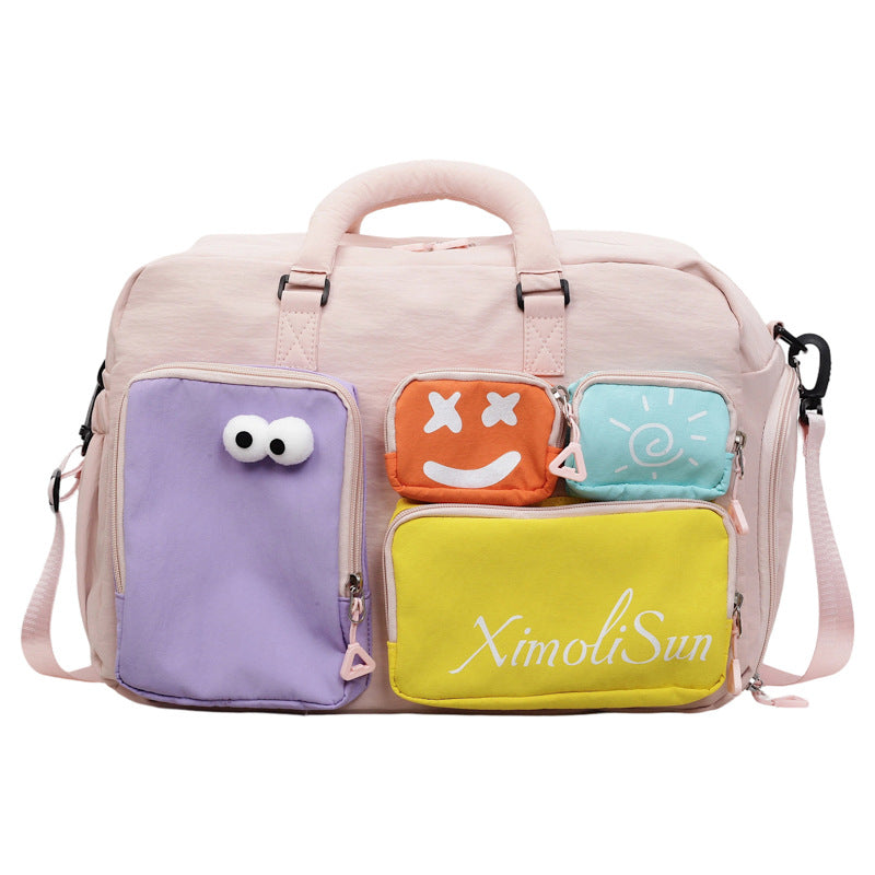 Playful Multi-Pocket Travel Bag