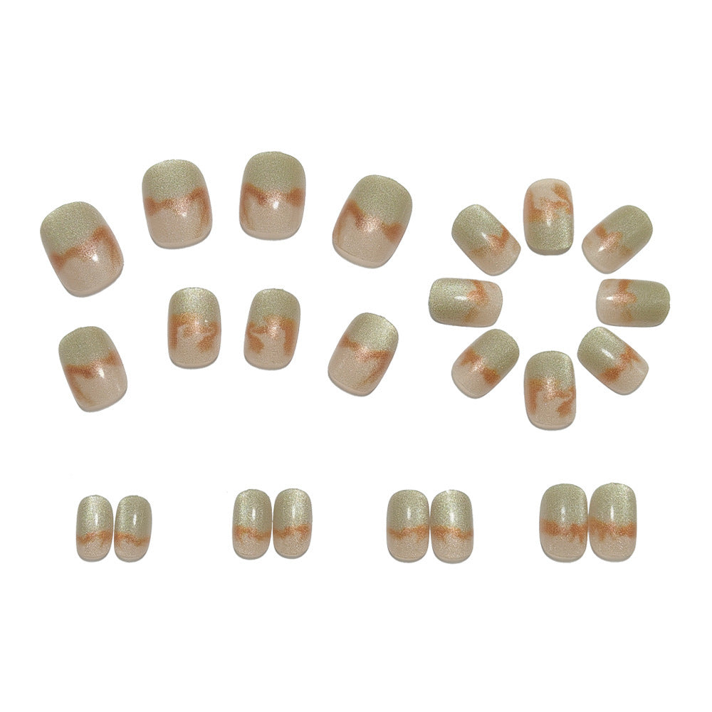 Artificial nails in modern marble design Bowlift