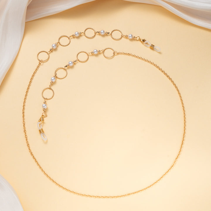 Pearlescent and Chain Eyewear Necklace Bowlift