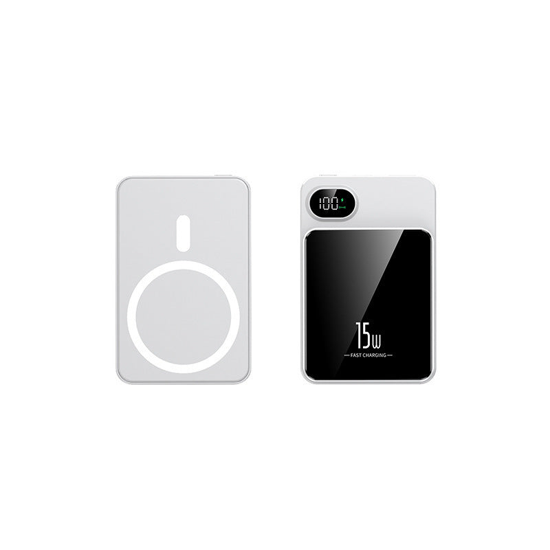 Magnetic Power Bank with fast Qi charging function and LCD display Bowlift