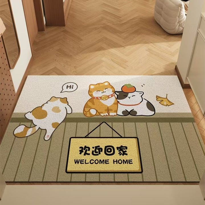 Cute Panda Design Door Mat