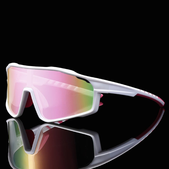 Unisex sporty cycling glasses with photochromic lenses and aerodynamic design Bowlift