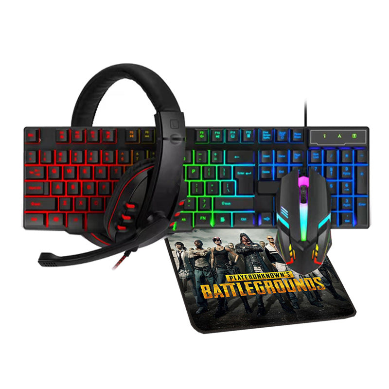 Gaming Headset, Keyboard, Mouse and Mouse Pad Set Bowlift
