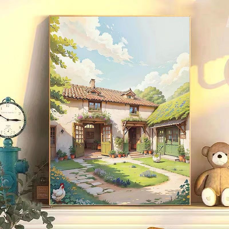 Serenity-Inspired Garden Scene Wall Art Bowlift