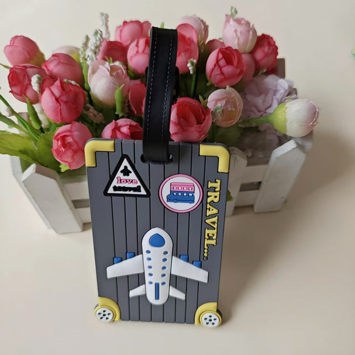 Unisex Travel-Themed Luggage Identifier Bowlift