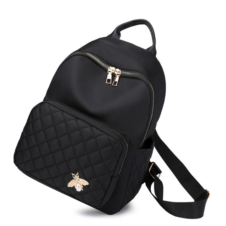 Quilted Vegan Leather Backpack Bowlift