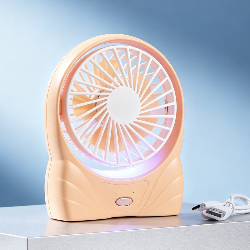 Ladies portable table fan with USB connection and digital speed display Bowlift
