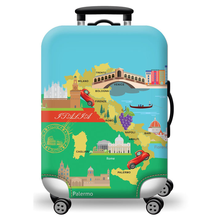 Unisex hard-shell luggage with trendy dog motif Bowlift