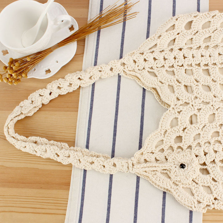 Hand-knotted tote bag with filigree pattern Bowlift