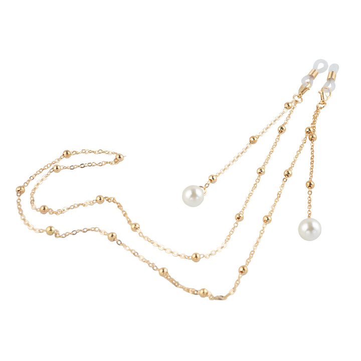 Elegant Pearl-Accent Eyewear Chain Bowlift