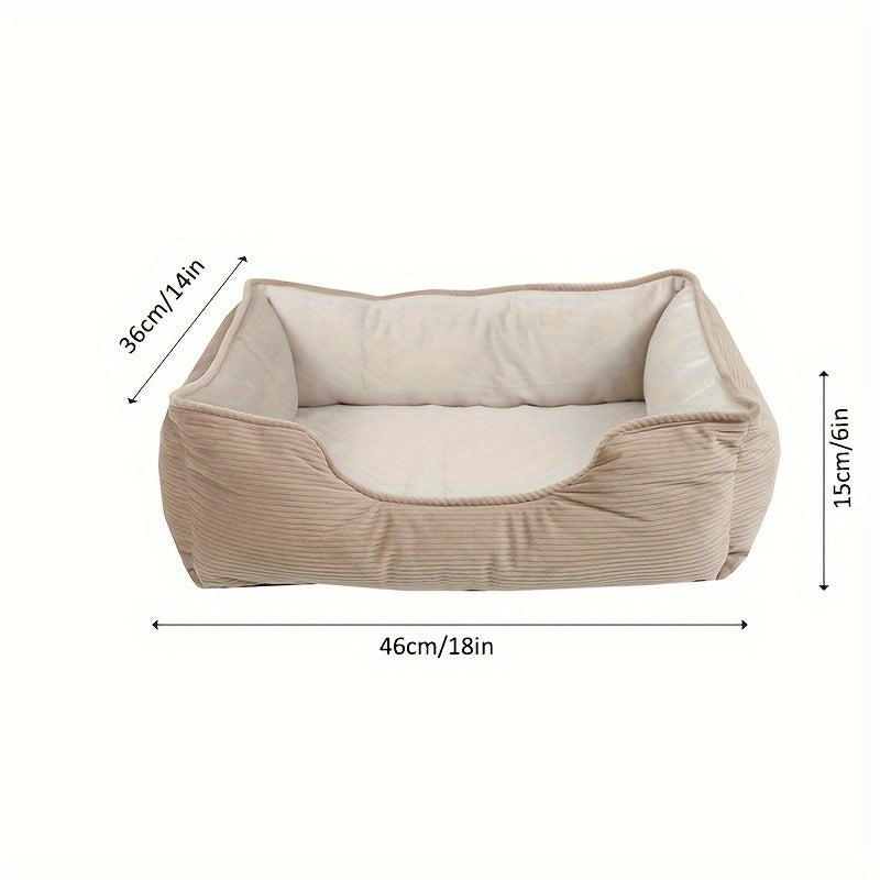 Luxury Plush Bolstered Dog Bed