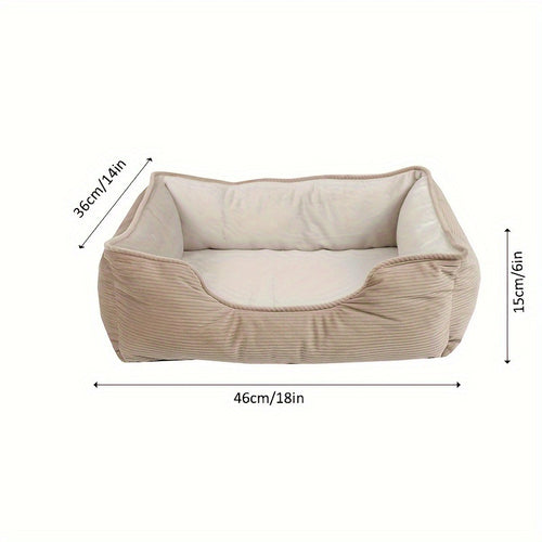 Luxury Plush Bolstered Dog Bed