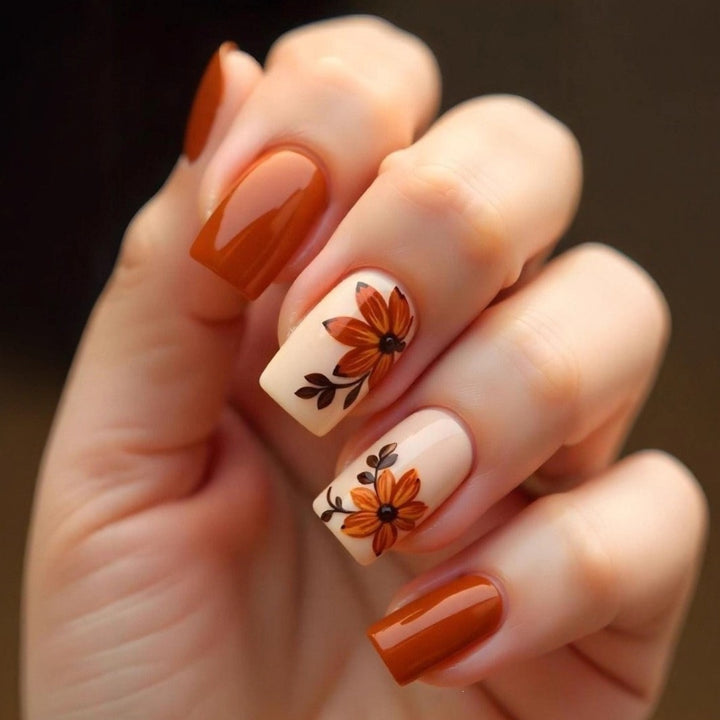 Artificial nails in elegant French tip design Bowlift