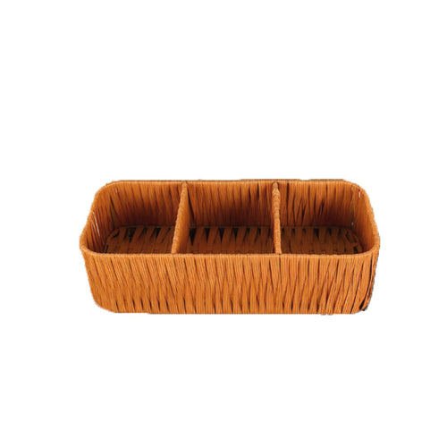 Multi-Compartment Woven Storage Tray Bowlift