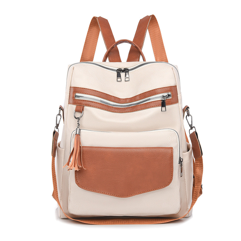 Vintage-Inspired Leather Backpack Bowlift