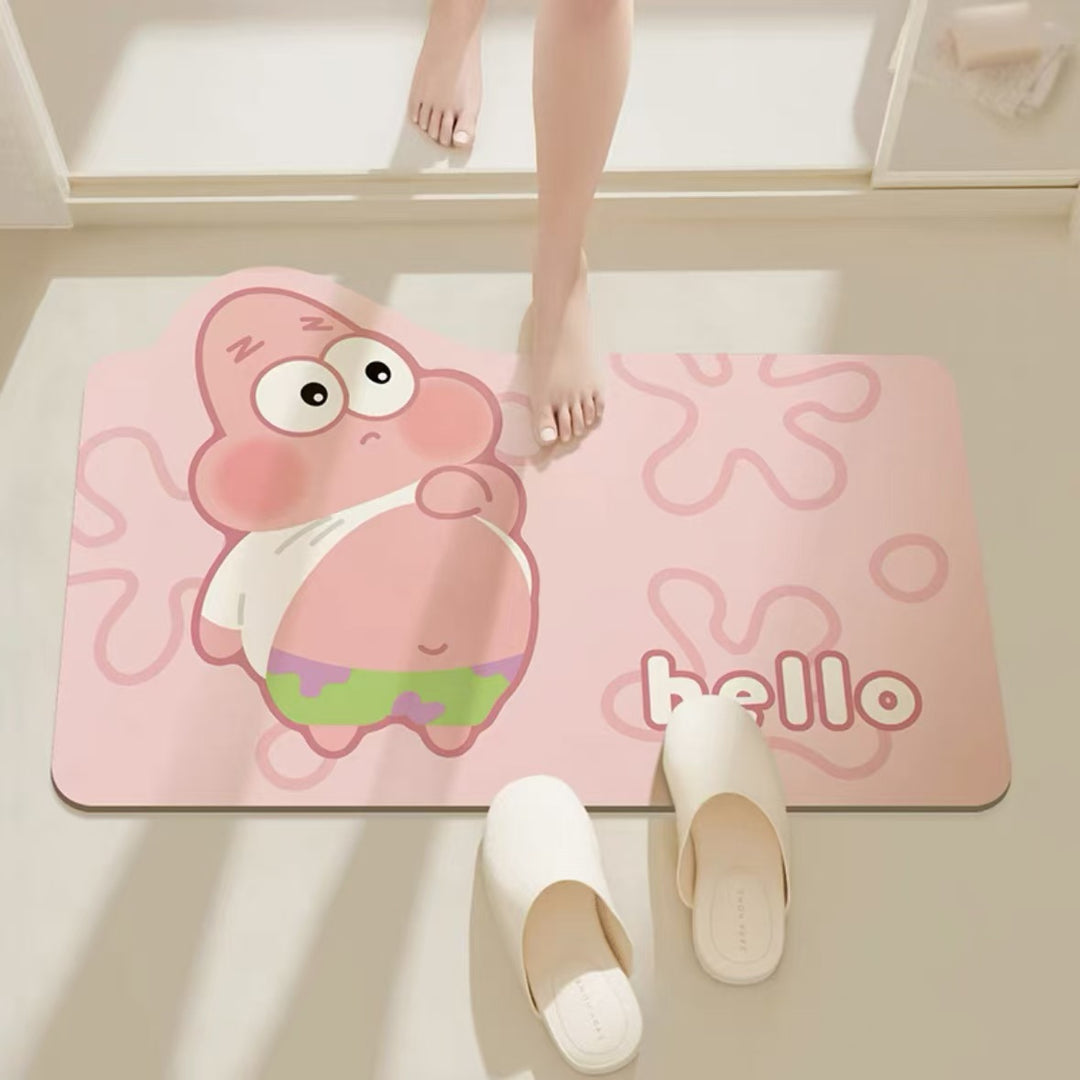 Cartoon Character Themed Bath Mat Bowlift