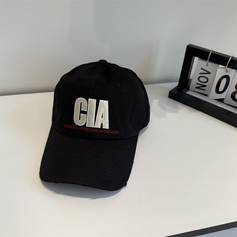 Men's Distressed Motivational Baseball Cap Bowlift