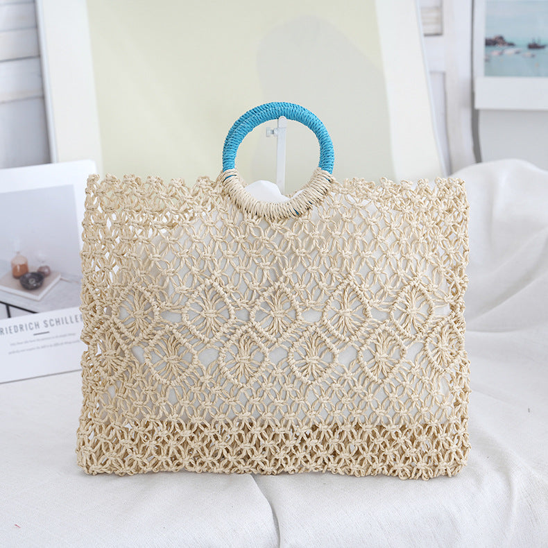 Macramé Tote Bag with Artistic Designs Bowlift