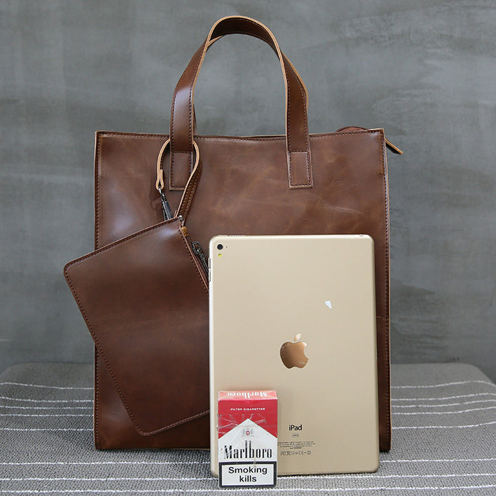 Stylish and Spacious Leather Bag Bowlift