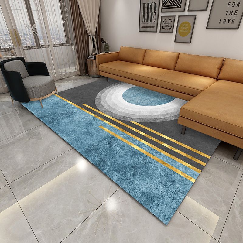 Abstract Geometric Area Rug Bowlift