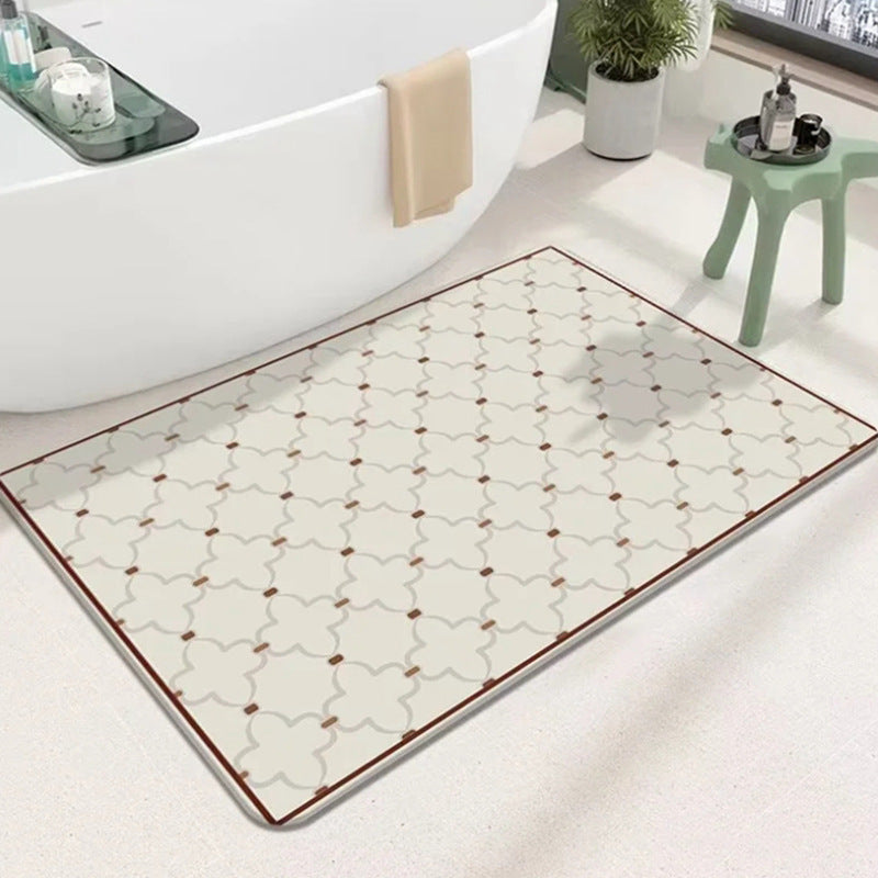 Geometric Patterned Bath Mat Bowlift