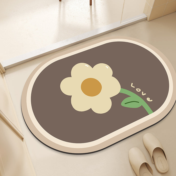 Floral-Designed Comfort Mat Bowlift
