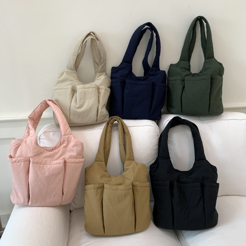Practical Multi-Pocket Tote Bag Bowlift