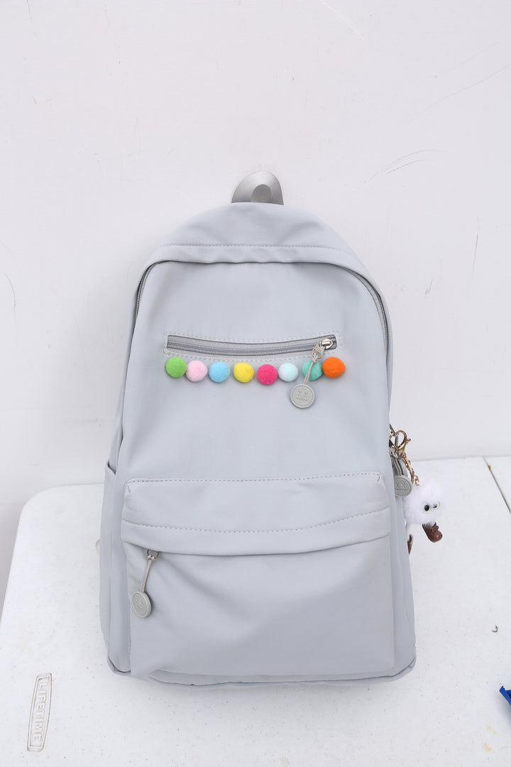 Practical backpack with colorful applications Bowlift